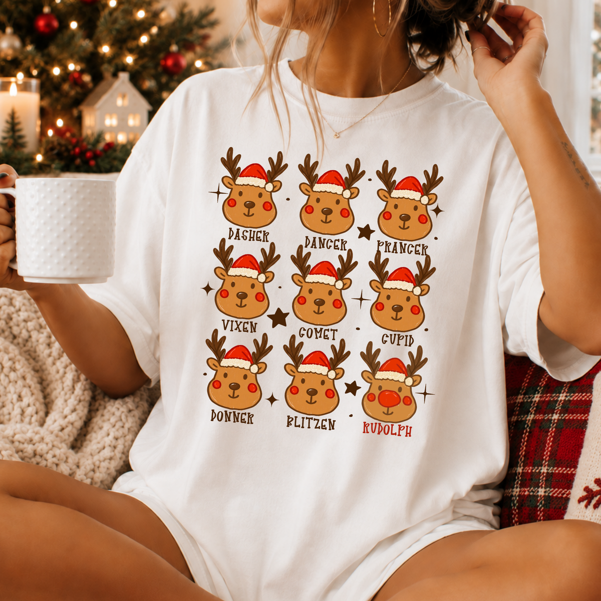 Reindeer Full Color DTF Transfer