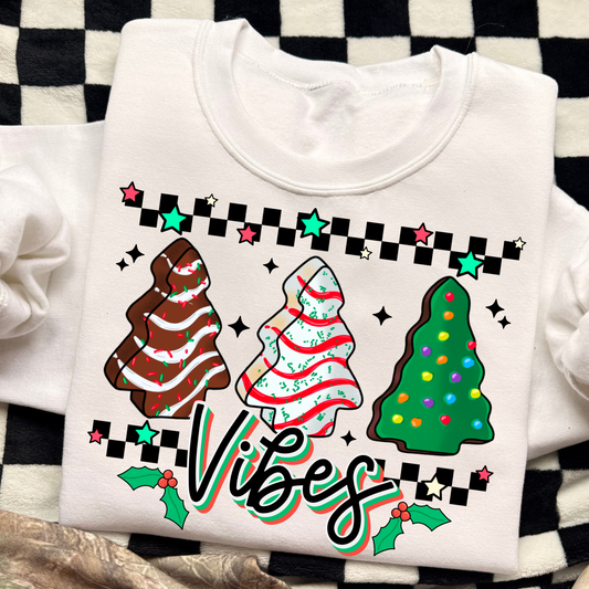 Christmas Cake Vibes Full Color DTF Transfer