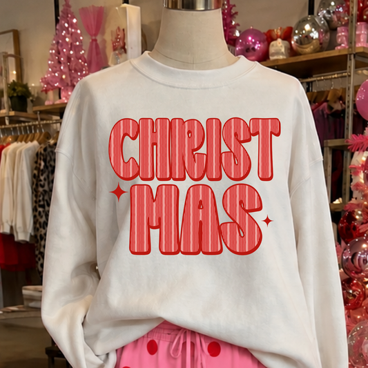 Christmas (Striped) Full Color DTF Transfer