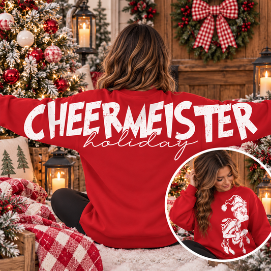 Big Back - Holiday Cheermeister (FRONT & BACK) *READ DESCRIPTION BEFORE PURCHASING)