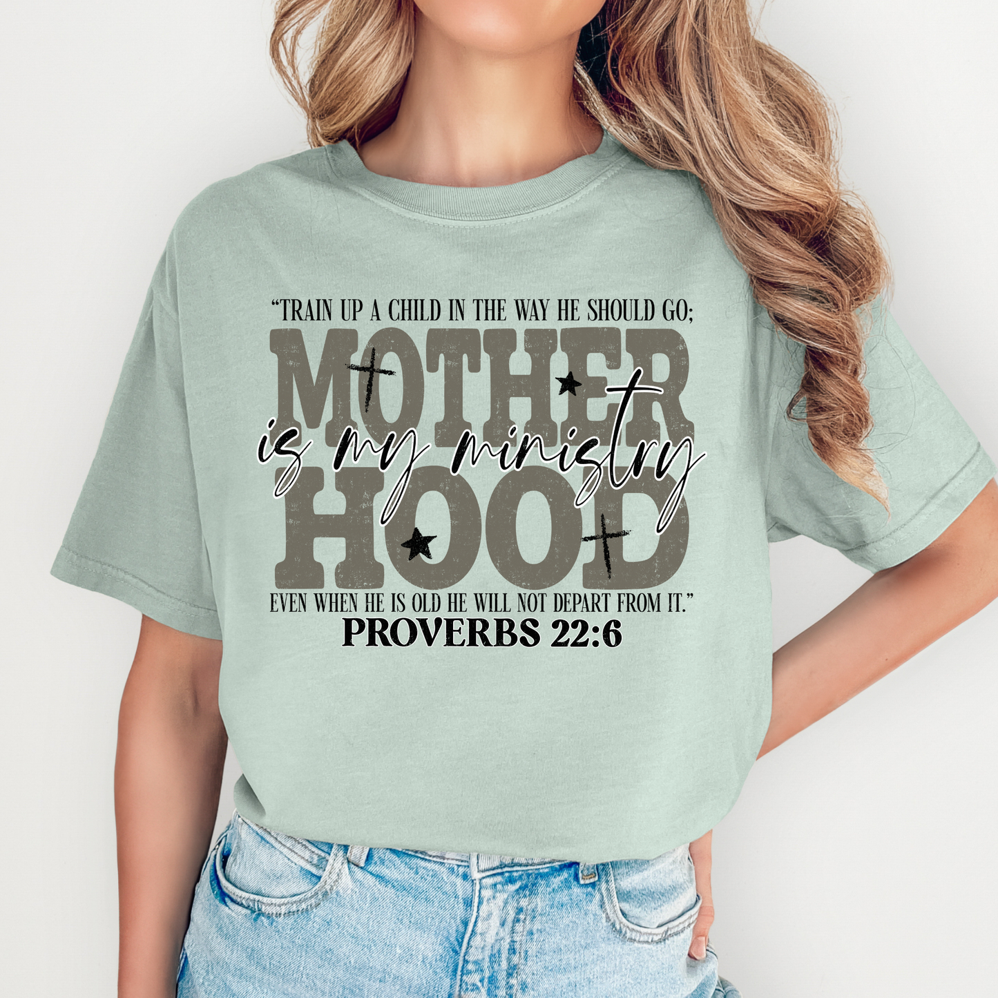 Motherhood Is My Ministry Full Color DTF Transfer