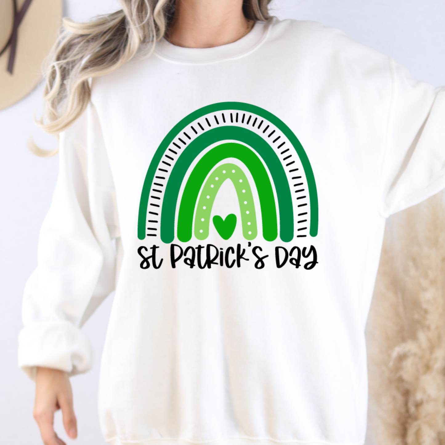 St Patricks Day Rainbow Full Color DTF Transfer