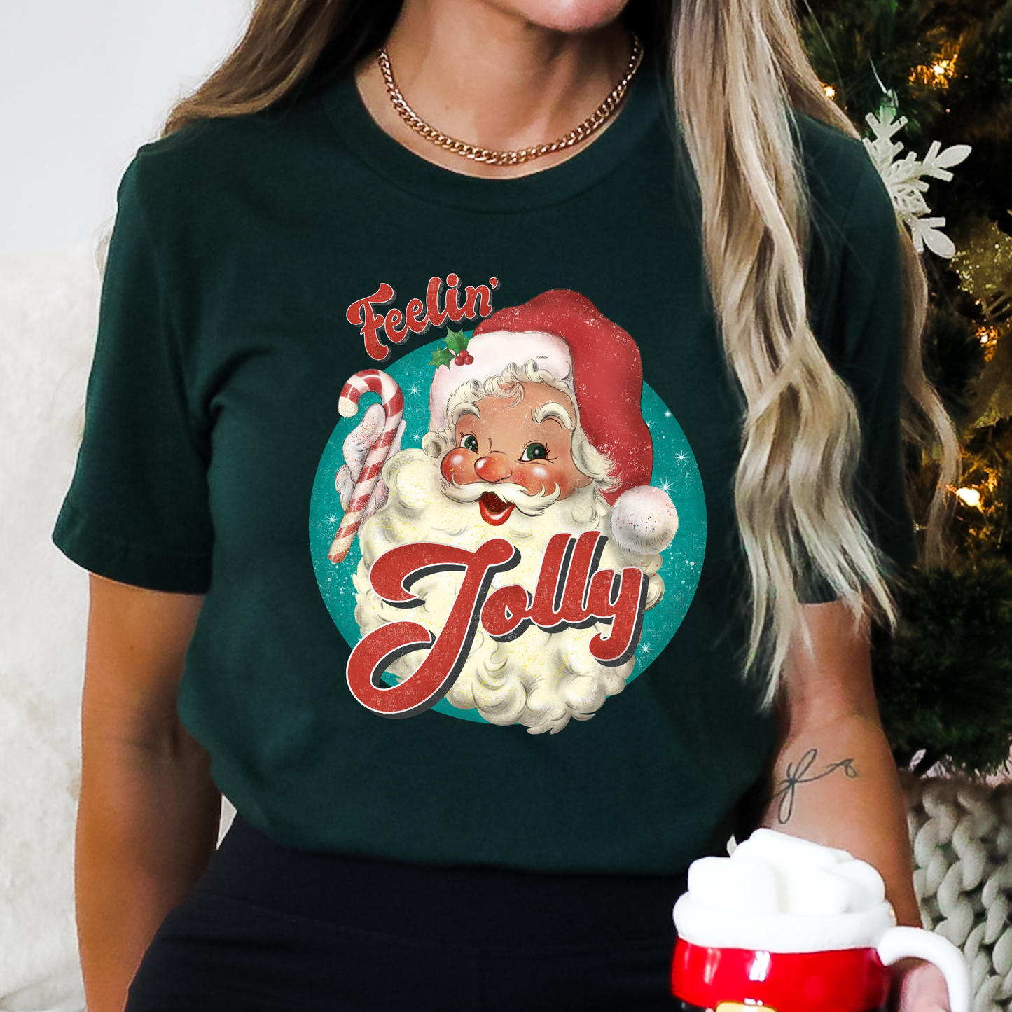 Feelin' Jolly (Santa) Full Color DTF Transfer