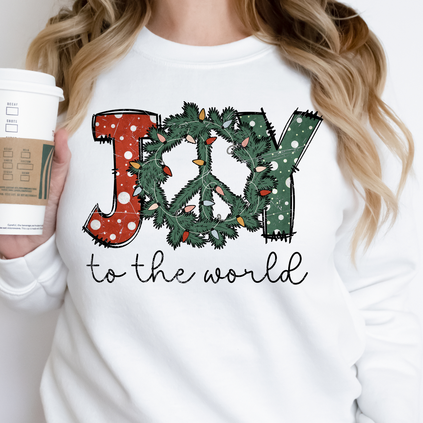 Joy To The World Full Color DTF Transfer