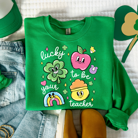 Lucky Teacher (Charms) Full Color DTF Transfer
