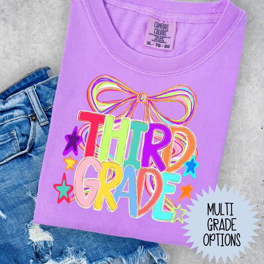 Sketch Bow Grade (MULTI GRADE OPTIONS) Full Color DTF Transfer