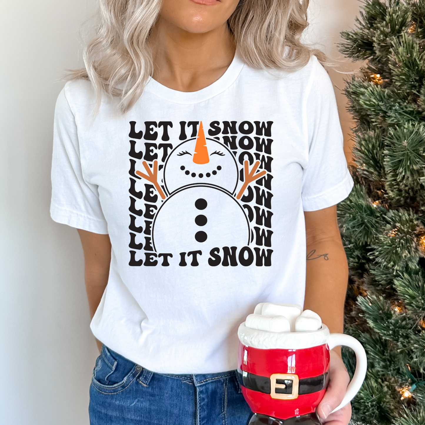 Let It Snow Full Color DTF Transfer