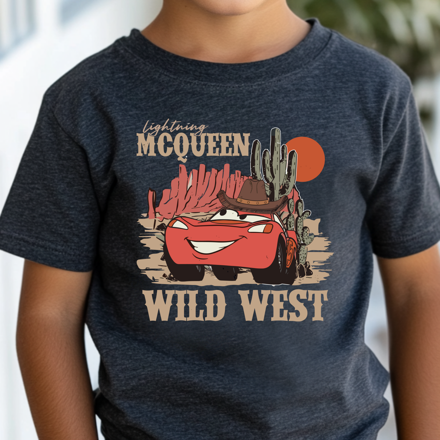 Lightening McQueen Wild West Full Color DTF Transfer