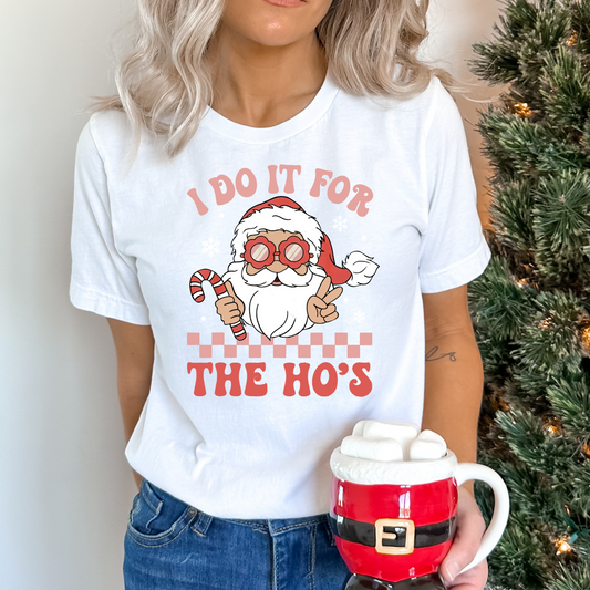 I Do It For The Ho's (Santa) Full Color DTF Transfer