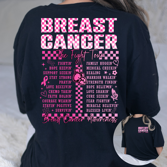 Breast Cancer Tour Full Color DTF Transfer