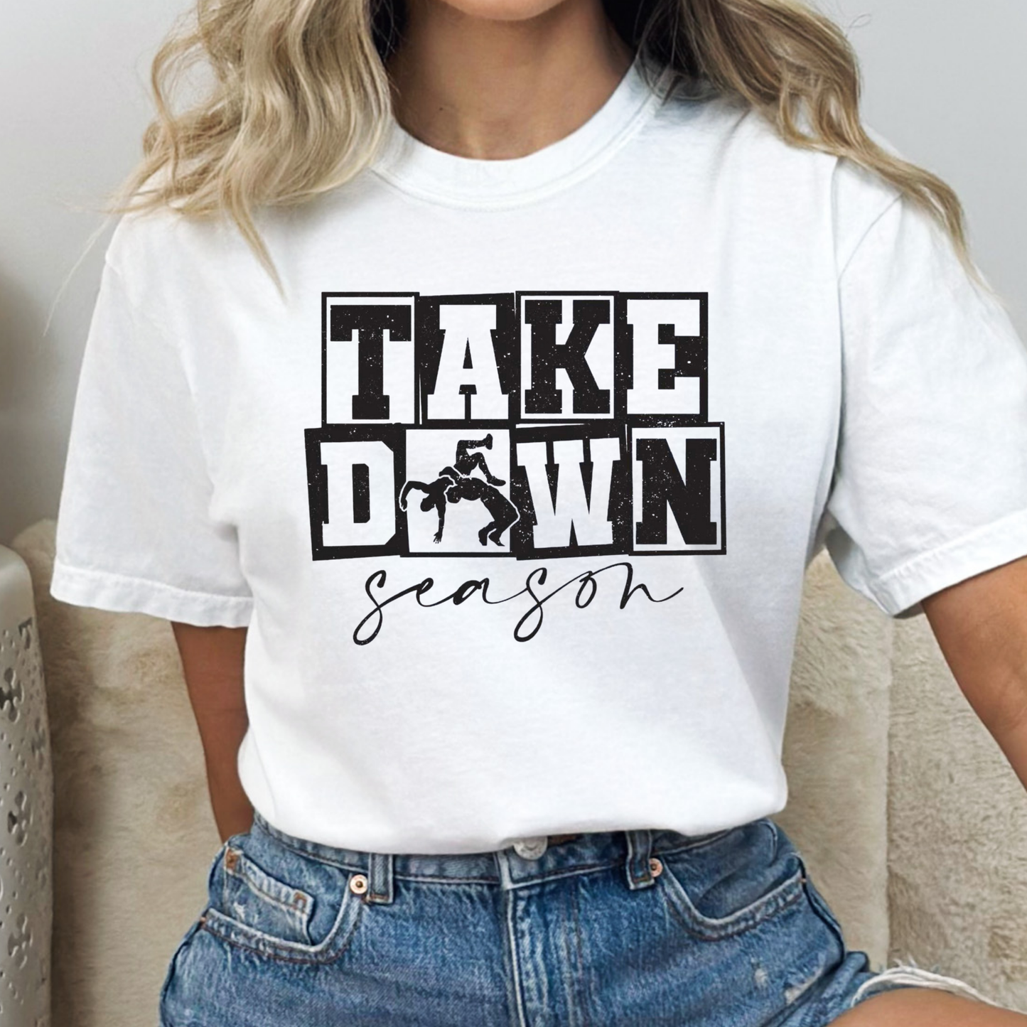 Take Down Season (Wrestling) Full Color DTF Transfer
