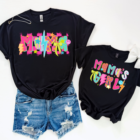 Mama - Mama's Girl (Retro Colorful) Full Color DTF Transfer
