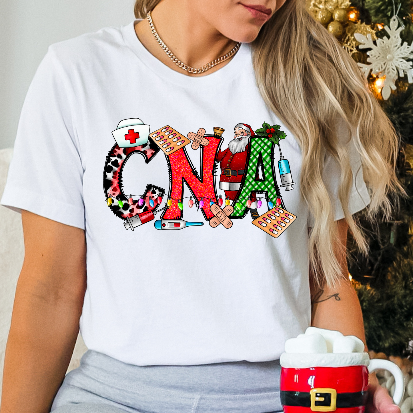 Christmas CNA Full Color DTF Transfer