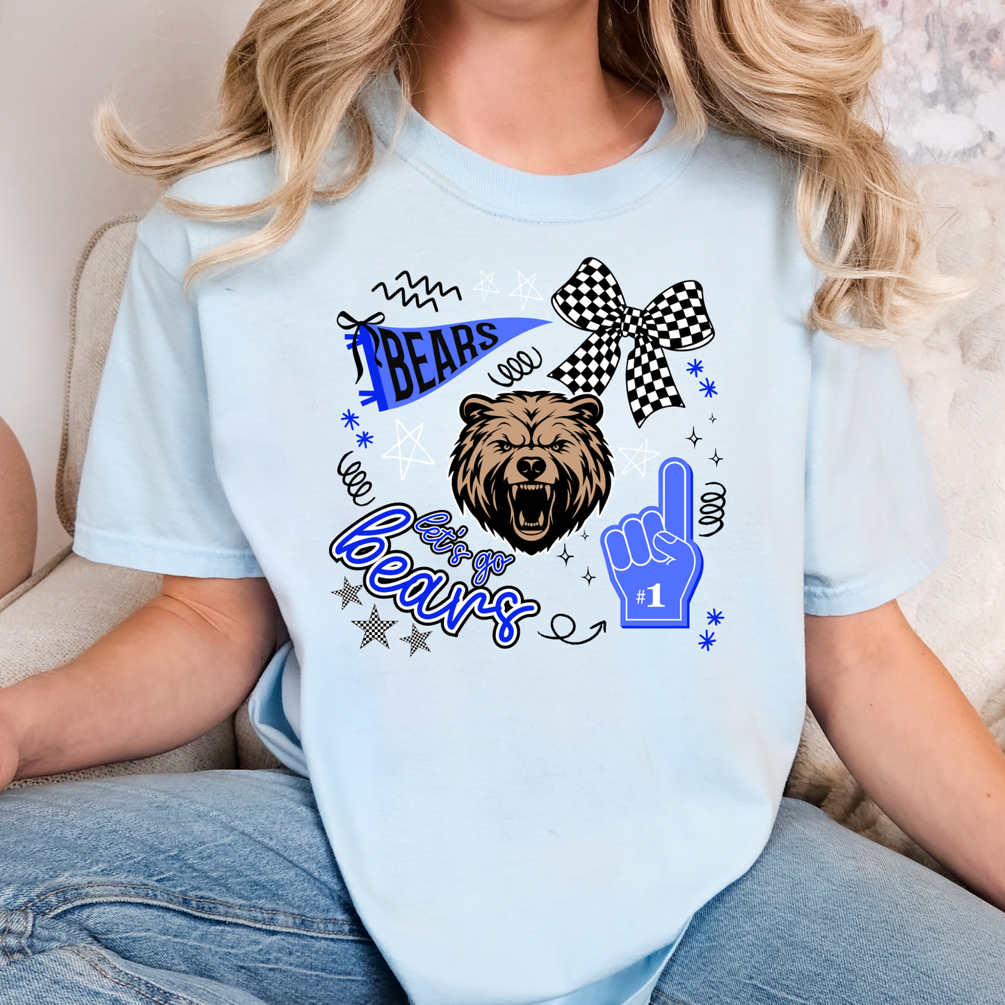 Bears Icon Collage Full Color DTF Transfer