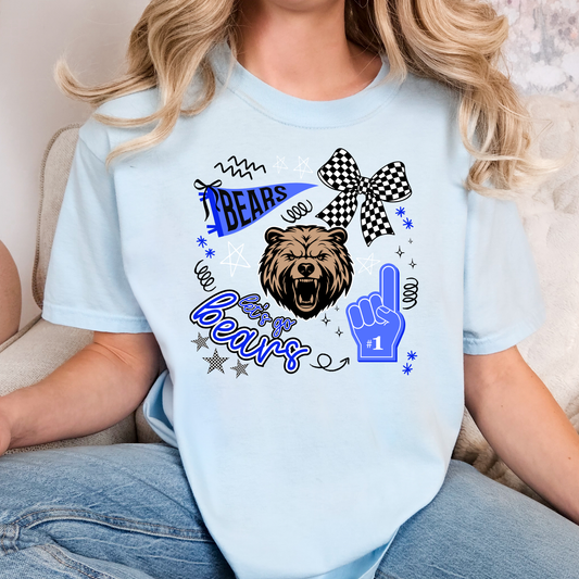 Bears Icon Collage Full Color DTF Transfer