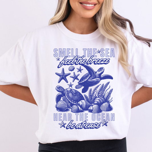 Smell The Sea Fell The Breeze Full Color DTF Transfer