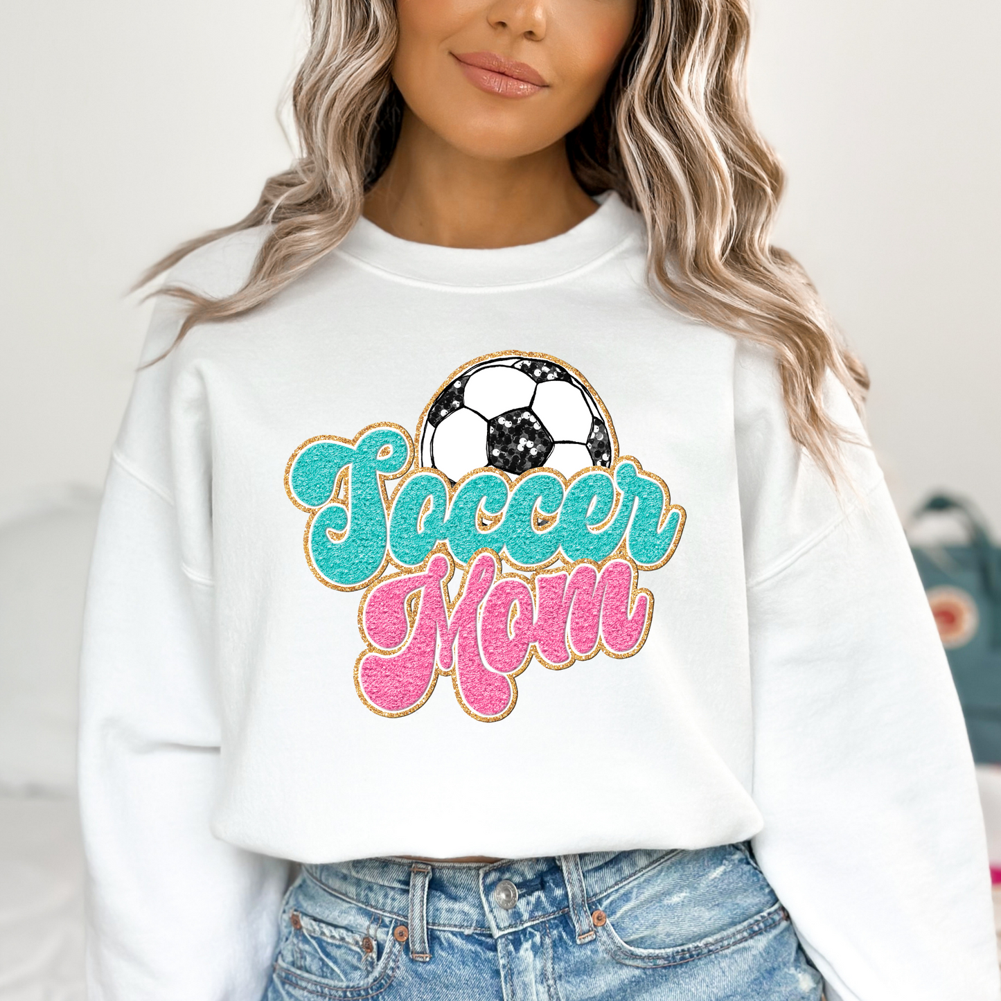 Soccer Mom (Faux Chenille) Full Color DTF Transfer