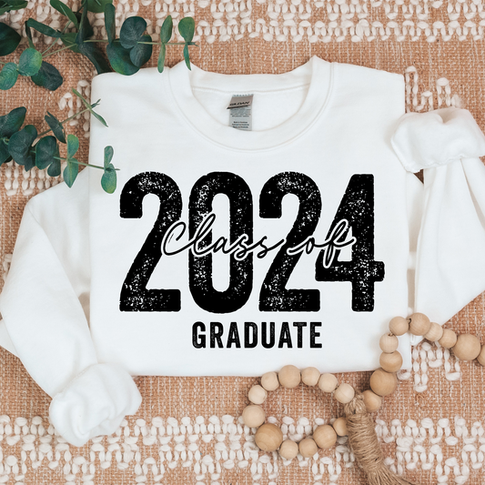 Class of 2024 (Strike Through) Graduate Full Color DTF Transfer