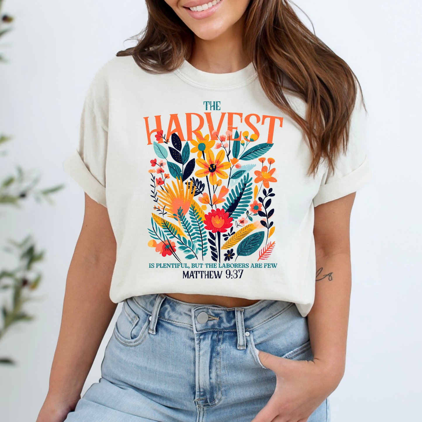 The Harvest Matthew 9:37 Full Color DTF Transfer