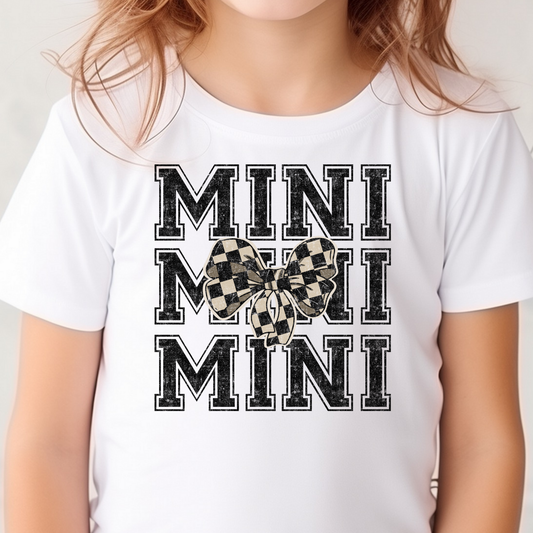 Mini (Repeat) Checkered Bow Full Color DTF Transfer