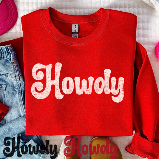 Howdy (Multi Color Options) Full Color DTF Transfer