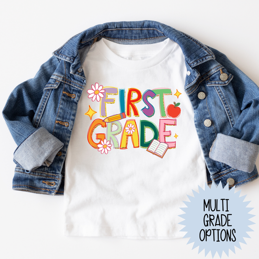 Colorful Sketch Grade (MULTI GRADE OPTIONS) Full Color DTF Transfer