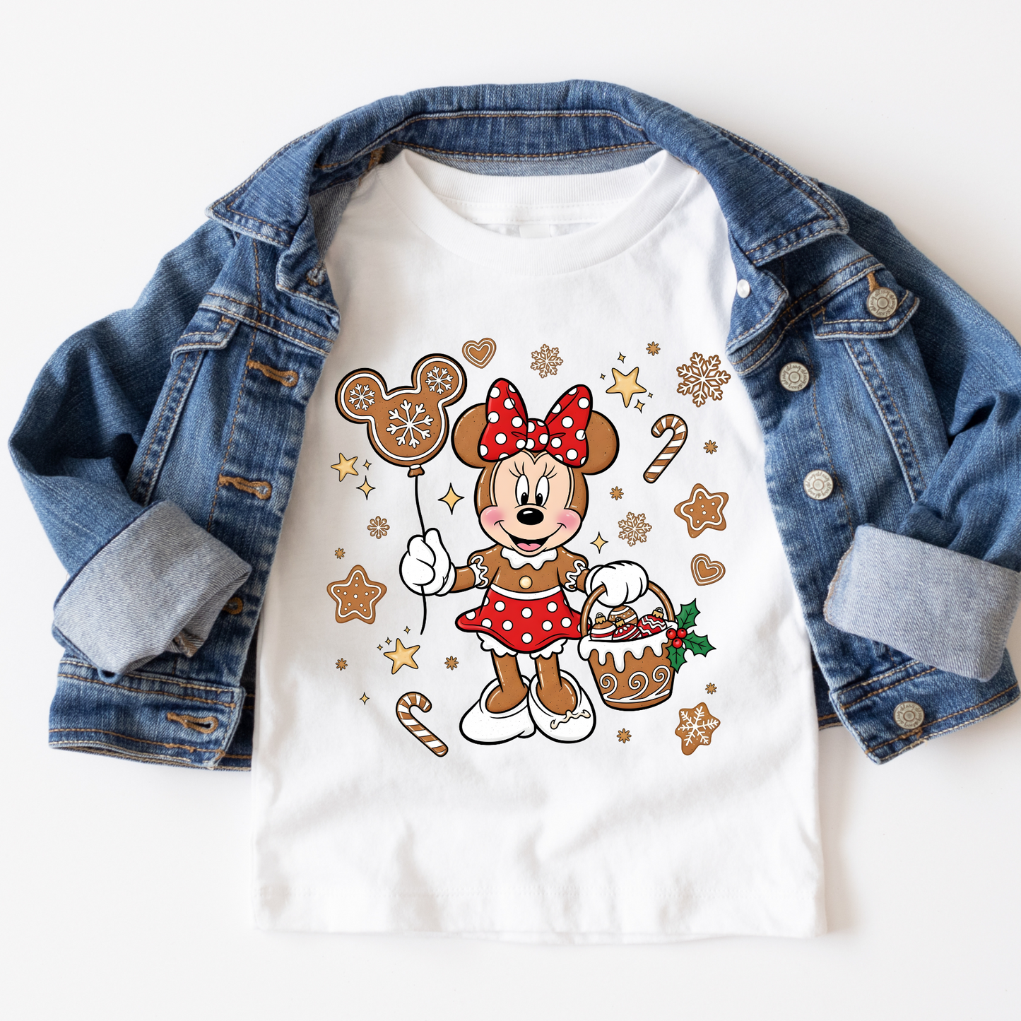 Minnie Gingerbread Full Color DTF Transfer