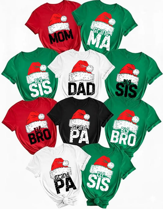 Family Christmas Santa Hat (Multi Options) Full Color DTF Transfer