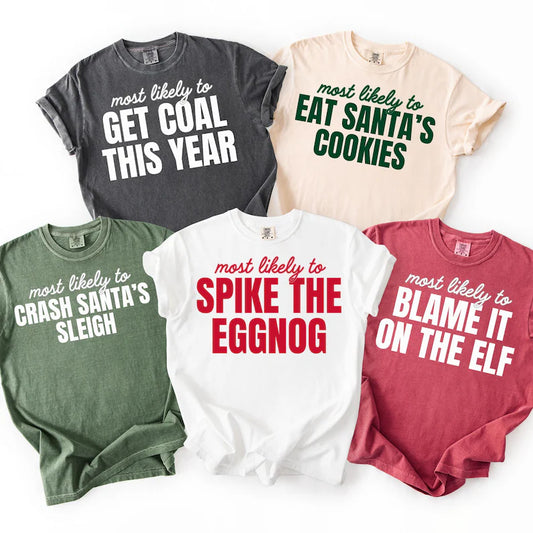 Group Christmas Shirts (Multi Options) Full Color DTF Transfer