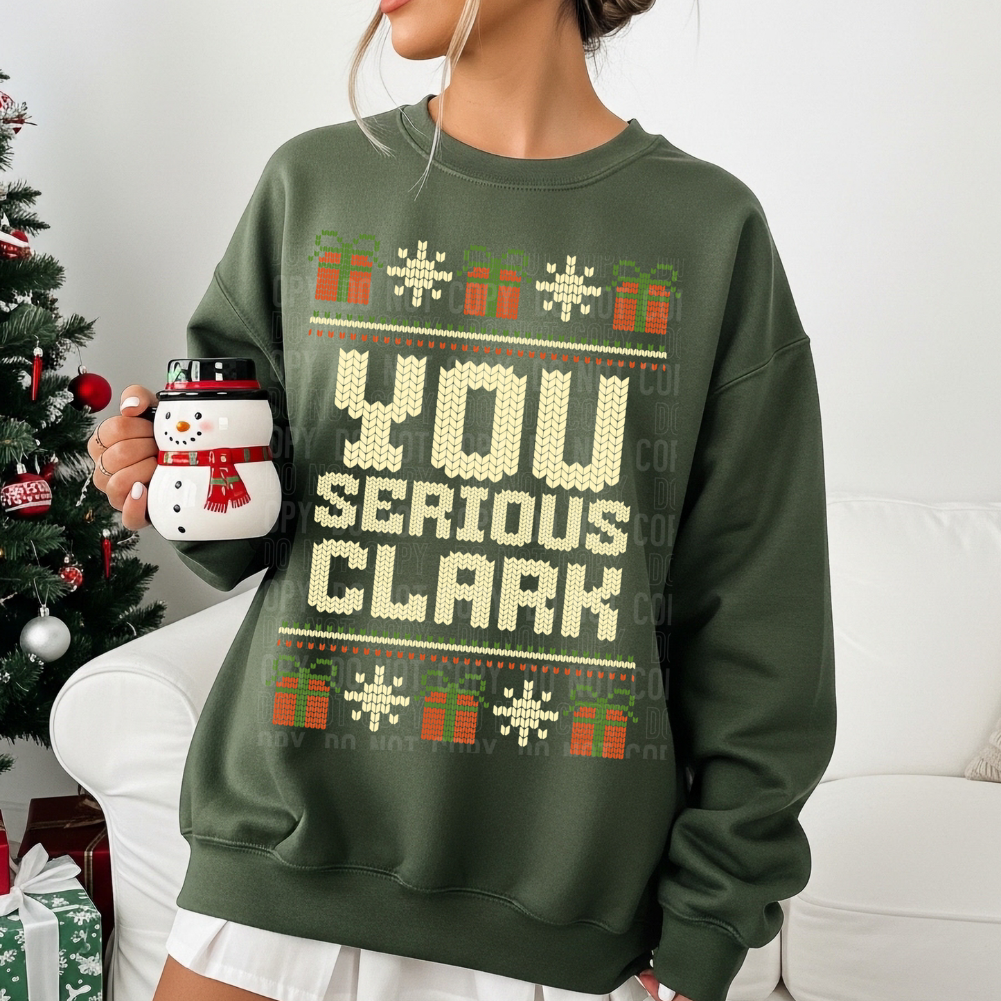 You Serious Clark (Sweater Design) Full Color DTF Transfer