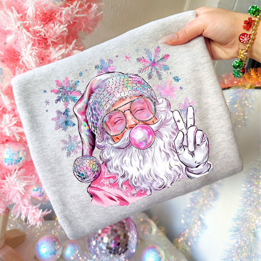 Iridescent Santa Full Color DTF Transfer