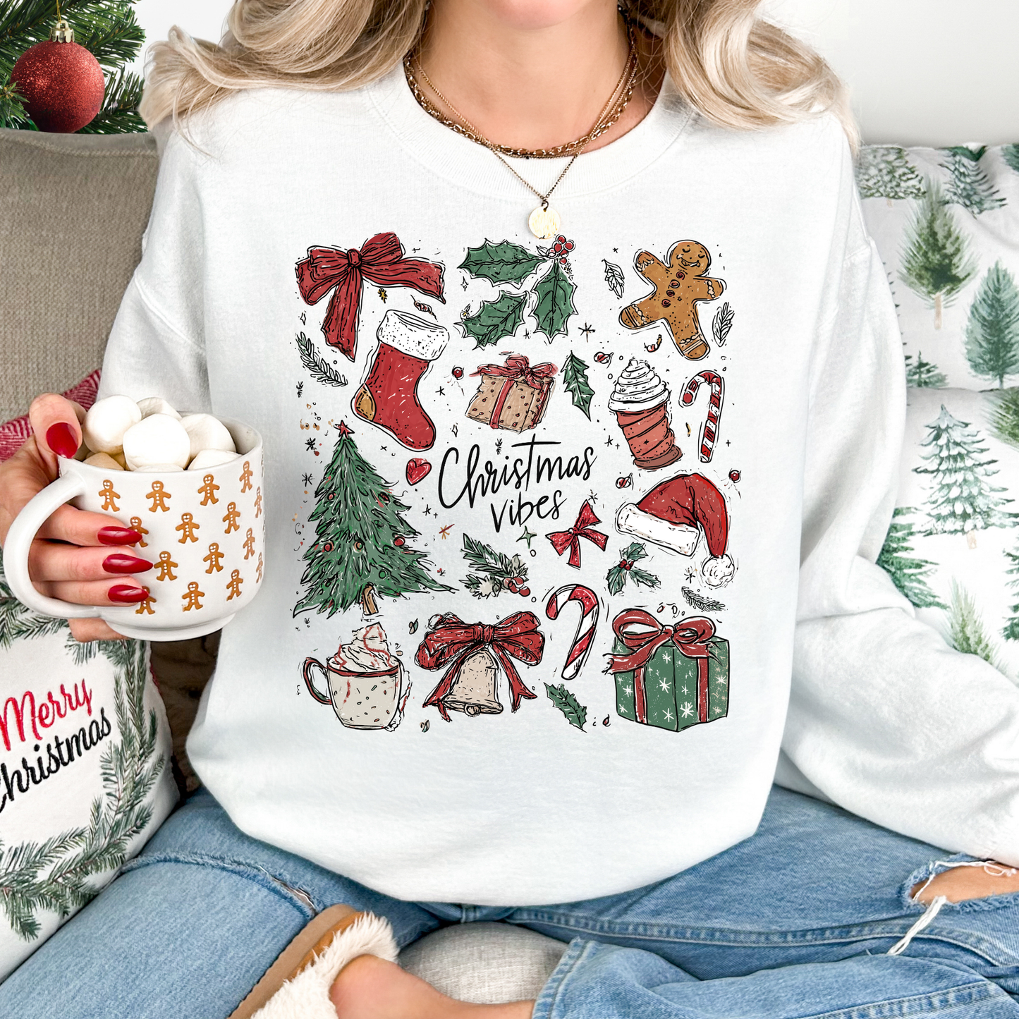 Christmas Vibes (Icons) Full Color DTF Transfer