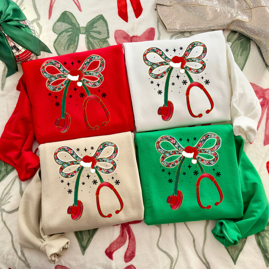 Christmas Stethoscope Full Color DTF Transfer