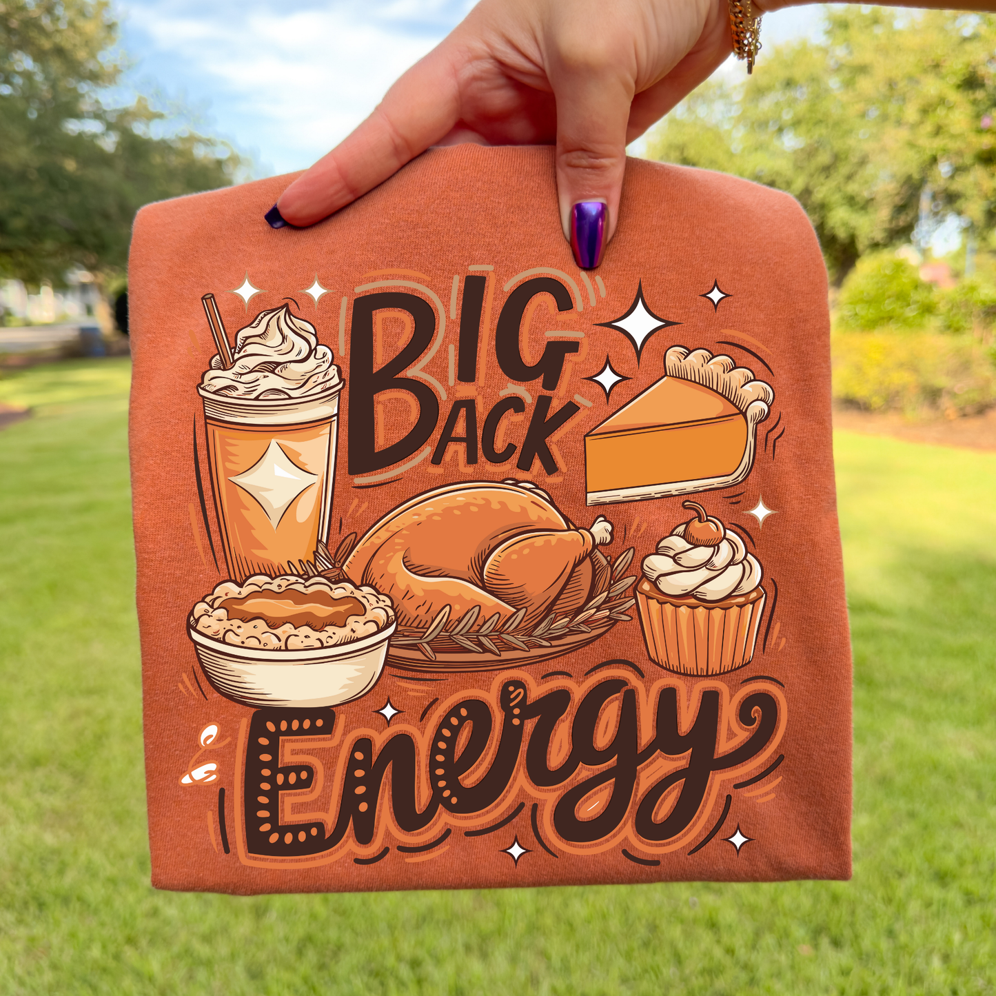 Big Back Energy Full Color DTF Transfer