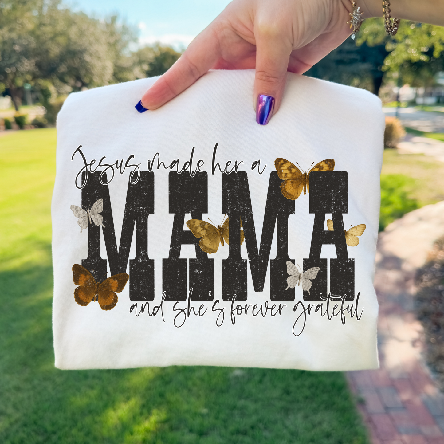 Jesus Made A Mama and She's Forever Grateful Full Color DTF Transfer