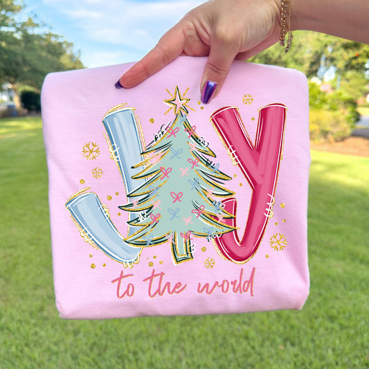 Joy To The World Full Color DTF Transfer