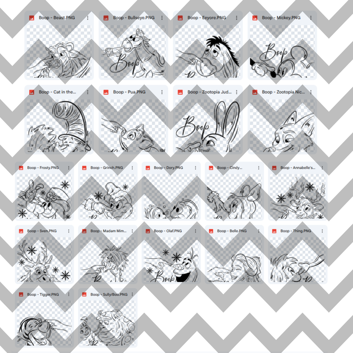 Boop (MULTI OPTIONS) Full Color DTF Transfer