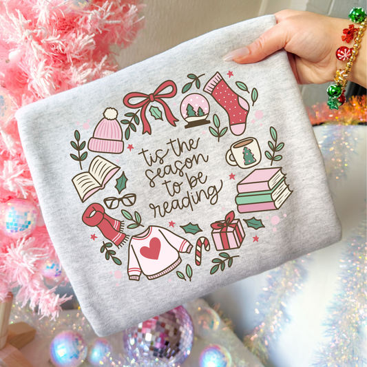 Tis The Season To Be Reading Full Color DTF Transfer