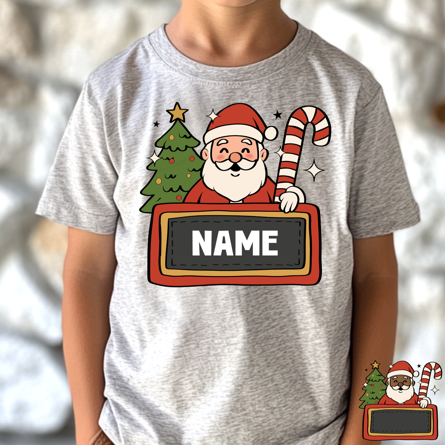 Personalized Santa Sign Full Color DTF Transfer