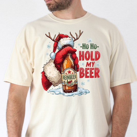 Ho Ho Hold My Beer Full Color DTF Transfer