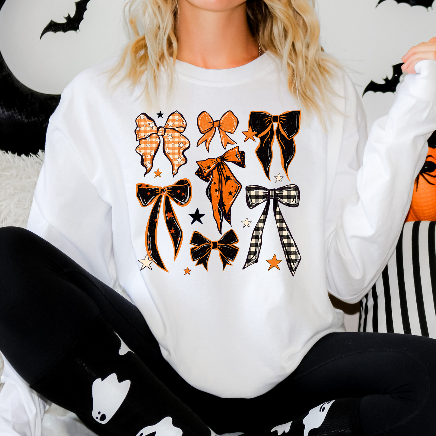 Halloween Bows Full Color DTF Transfer