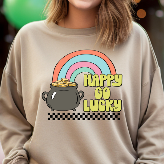 Happy Go Lucky (Pot of Gold) Full Color DTF Transfer