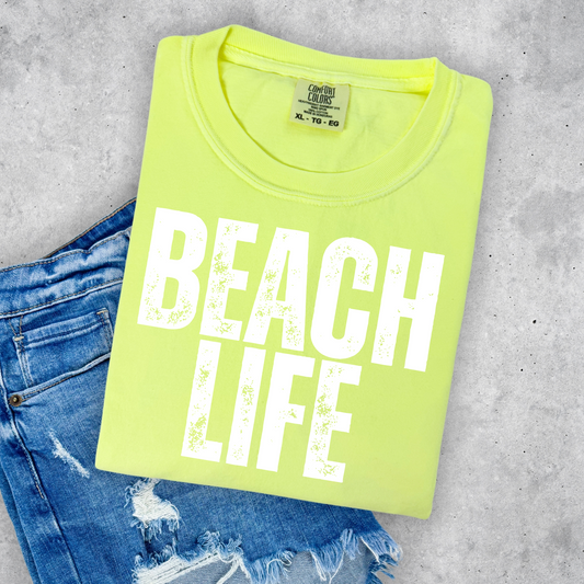 Beach Life (Distressed) Full Color DTF Transfer
