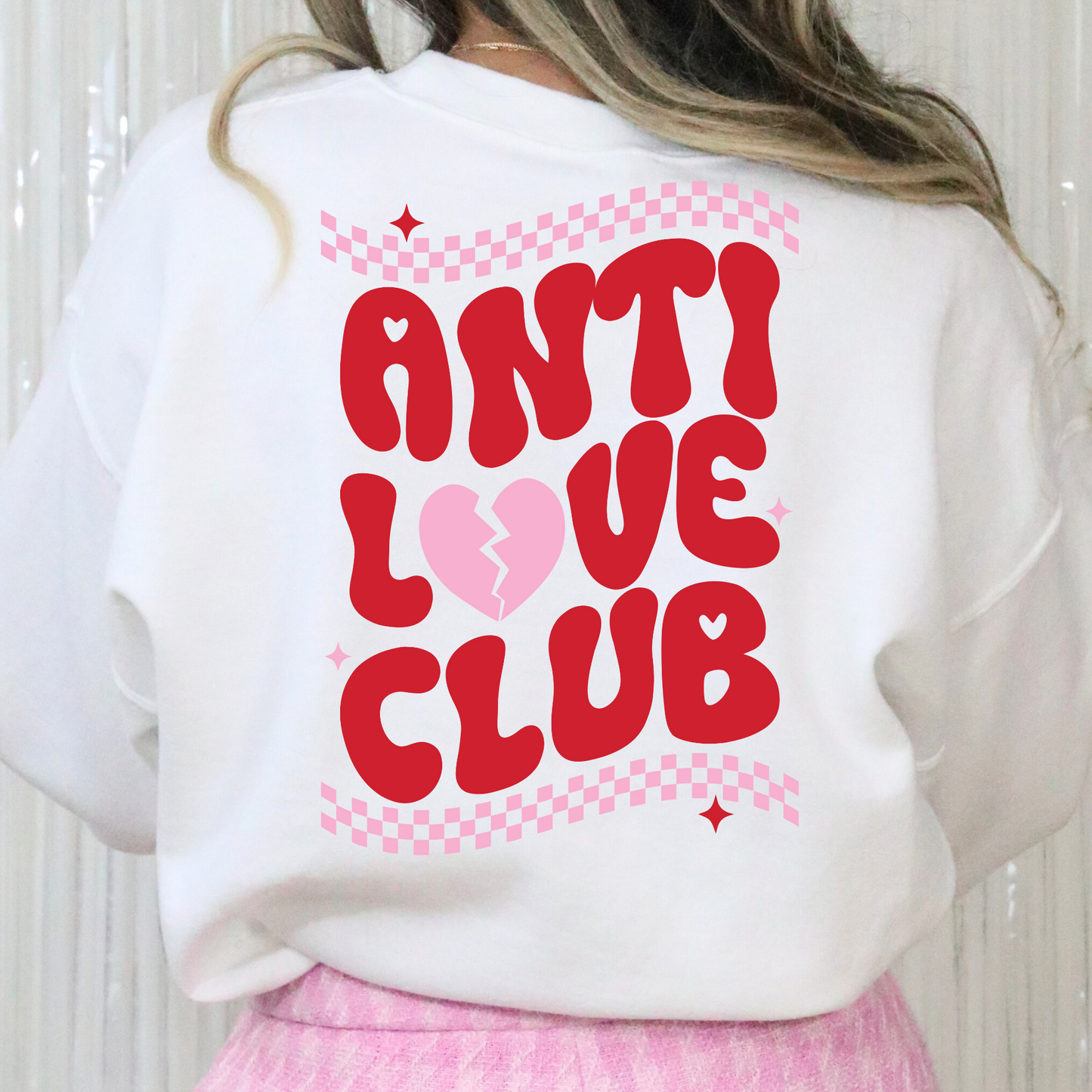 Anti Love Club Full Color DTF Transfer