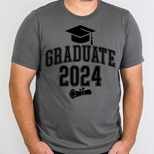 Graduate 2024 (Diploma and Hat) Full Color DTF Transfer