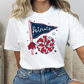 Team Flag/Pom (2026 Playoff Teams) Full Color DTF Transfers