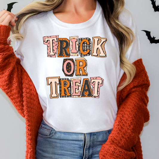 Trick Or Treat Full Color DTF Transfer