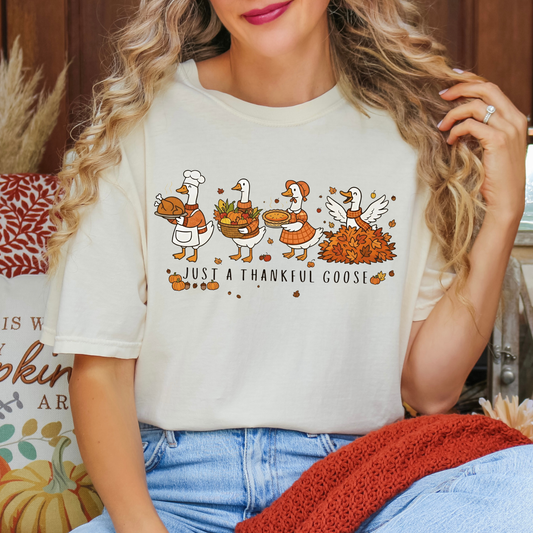 Just a Thankful Goose Full Color DTF Transfer