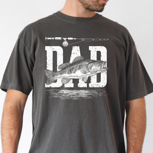 DAD (Fishing Rod & Fish) Full Color DTF Transfer