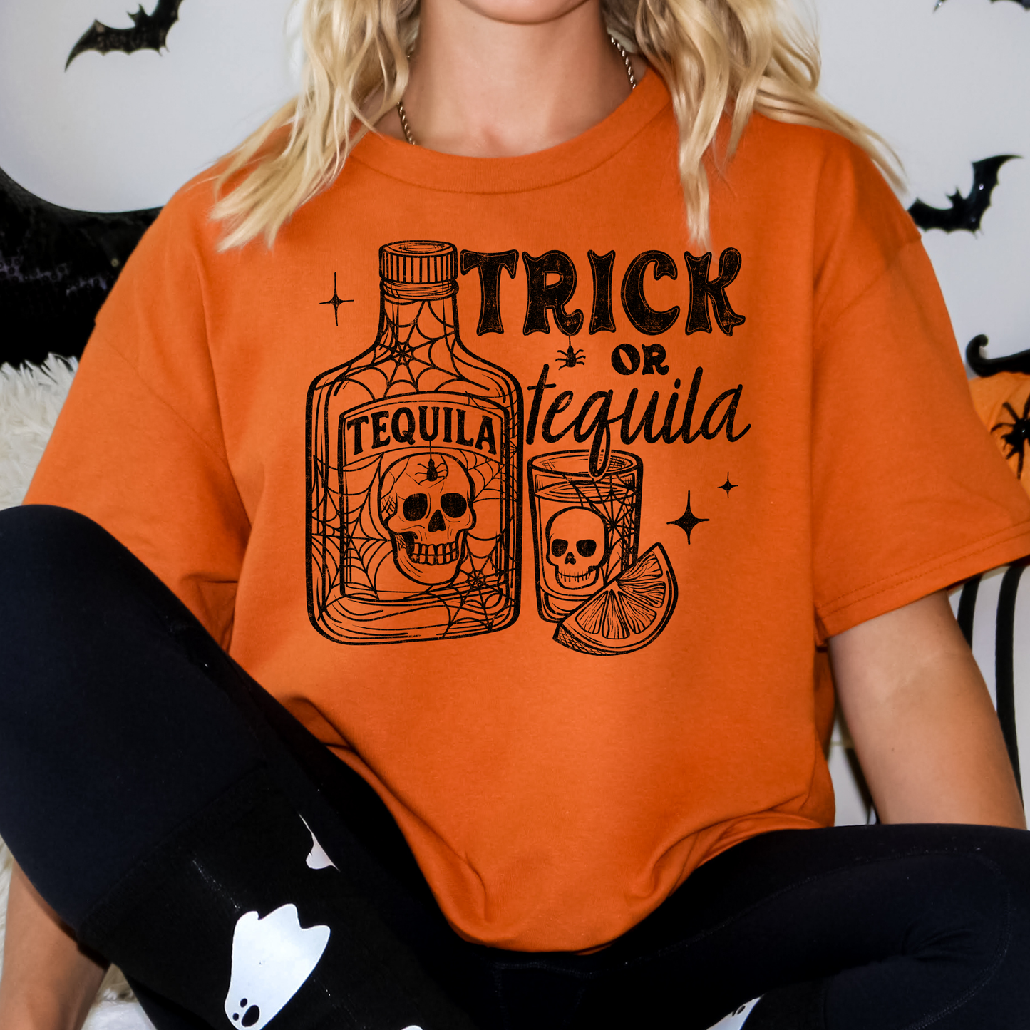 Trick Or Tequila Full Color DTF Transfer